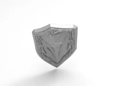 sci-fi fantasy shield 3D print model