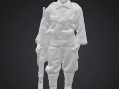 Turk askeri Turkish soldier 3D print model