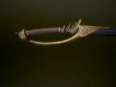 Pirate Saber Low-poly 3D model purchase