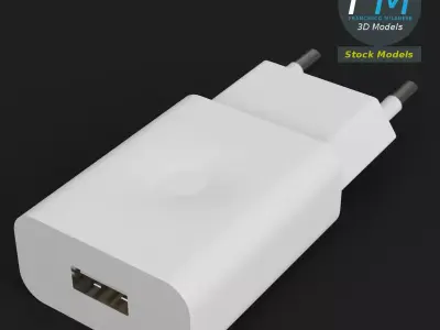 USB charger 2 3D model