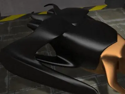 Spacecraft room in video game Free 3D model