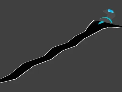 Keris-7 Low-poly 3D model