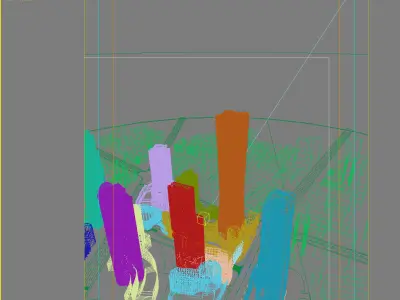 Architecture city 3D model 7
