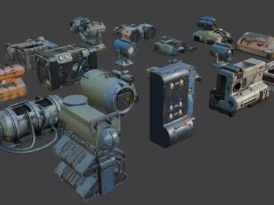 asset pack 2 3D model