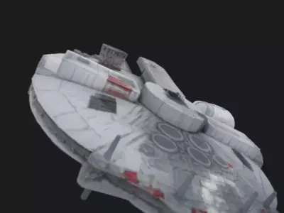 Space Freighter Spaceship 3D Model 3D model