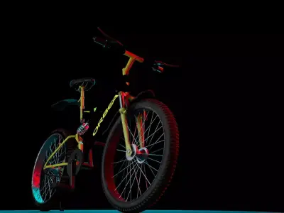 Mountain Bicycle 3D Model  Low-poly 3D model