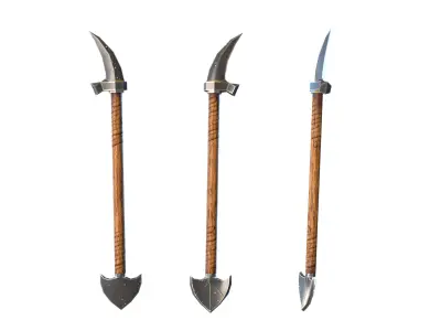 Pickaxe hammer New style  Low-poly 3D model