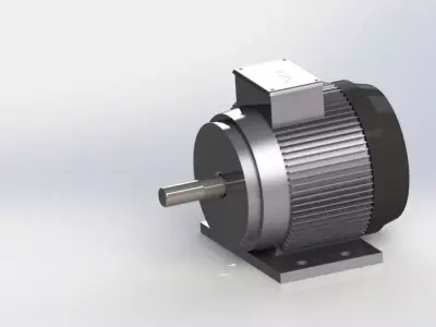 Asynchronous Induction Motor Free 3D model