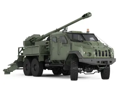 Howitzer Bogdana 3D model