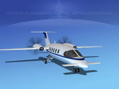 Piaggio Avanti P180 V14 3D model