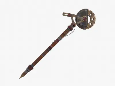Apocalypse Axe Low-poly 3D model purchase