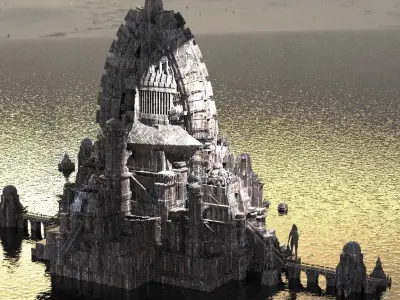 Hyborian Wizard City 1 Kit bash 3D model