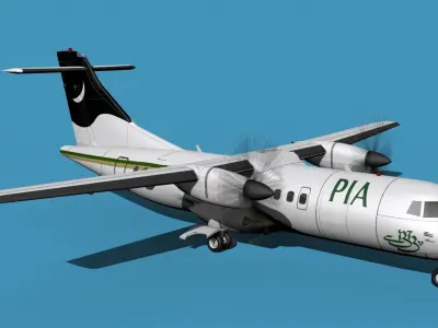 ATR-42-320 Pakistan Intl Airlines 3D model