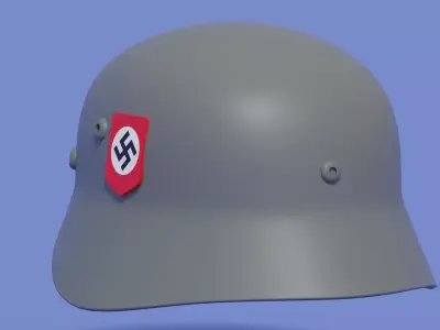 German WW2 Stahlhelme M35 Helmet 3D model