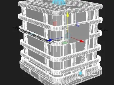Water Tank PBR  Game Ready 3D Model 3D model