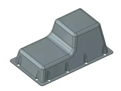 Shell piece 3D model