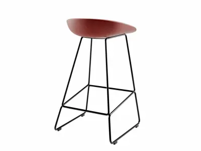 about a stool AAS38 76cm by HAY 3D model