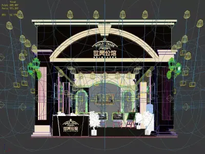 Exhibition - Area -6X6-3DMAX2009-10 3D model