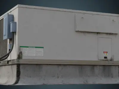 Rooftop AC Unit 6B Low-poly 3D model