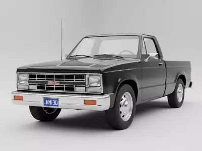 Classic GMC Sierra pickup truck 3D model
