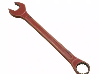Spanner Low Poly ratchet wrench Low-poly 3D model