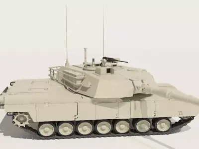 M1 Abrams Tank Model 3D model