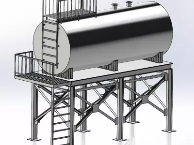 Water tank 3D model 18