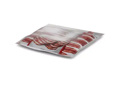 Deli sausages Turkey Bacon Low-poly 3D model