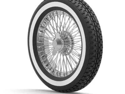 car wheel Free 3D model 7