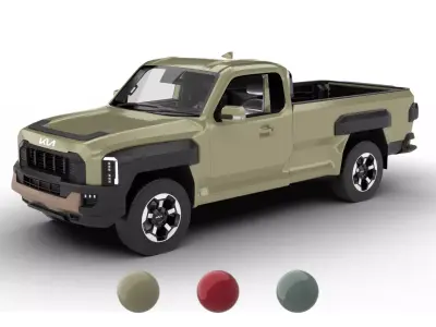 Kia Tasman Single Cab 2026 3d model 3D model