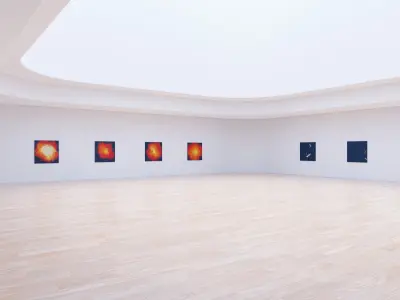 Art Museum Gallery Interior 19b Low-poly 3D model