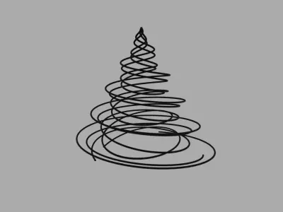 spiral abstract 3D model