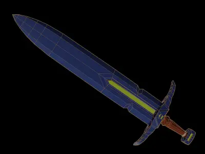  Styled Weapon Sword PBR Low-poly game reade Low-poly 3D model