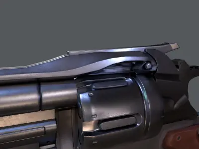 McCree Peacekeeper Low-poly 3D model