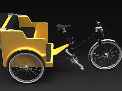 Pedicab 3D model