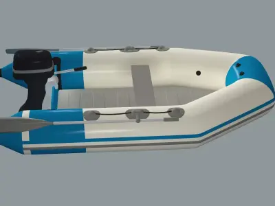 YAM 310S - Boat Low Poly 3D Model Low-poly 3D model
