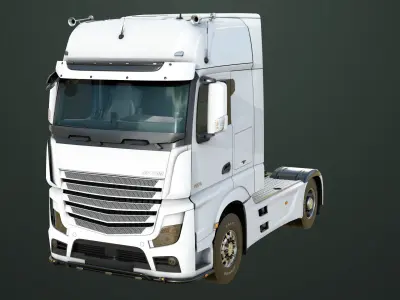 Generic Heavy Truck Chassis 03 All PBR Unity UE Textures Low-poly 3D model