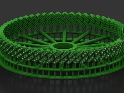 8MM 2 in 1 Spiral Antique Diamond Cuban Bracelet 3D Model 3D print model