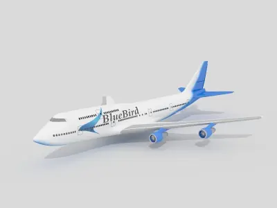 Boeing 747 airplane 3D model purchase