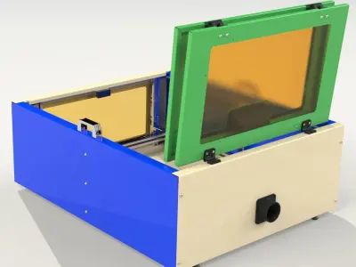 Enclosure for Laser machine  3D model