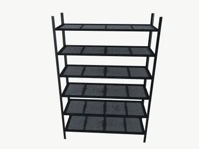 Metal shelf 3D model purchase