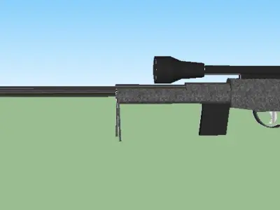 Sniper Rifle 3D model 16