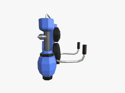 Jetpack Low Poly G03 - SciFi Character Design Low-poly 3D model