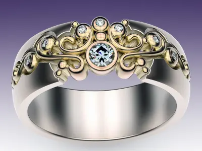 Ring Tracery  3D print model