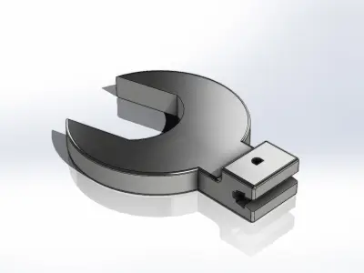 Open End 55mm 3D model