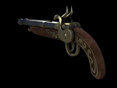 Gun Medieval Fantasy 3D model