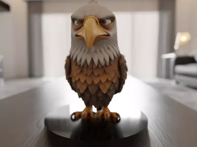 eagle 3D print model