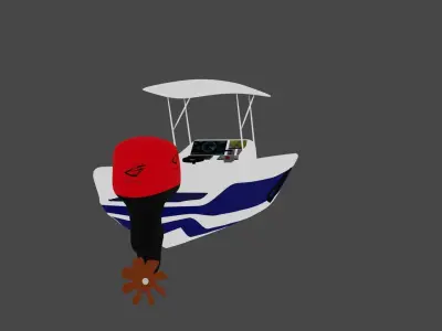 BOAT- ship Low-poly 3D model