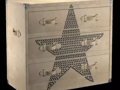 Chest of Drawers Andrew Martin Star 3D model