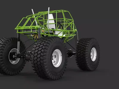Monster Truck Chassis 3D model